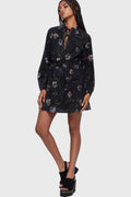 Autumna Mini Dress [Black/Multi]