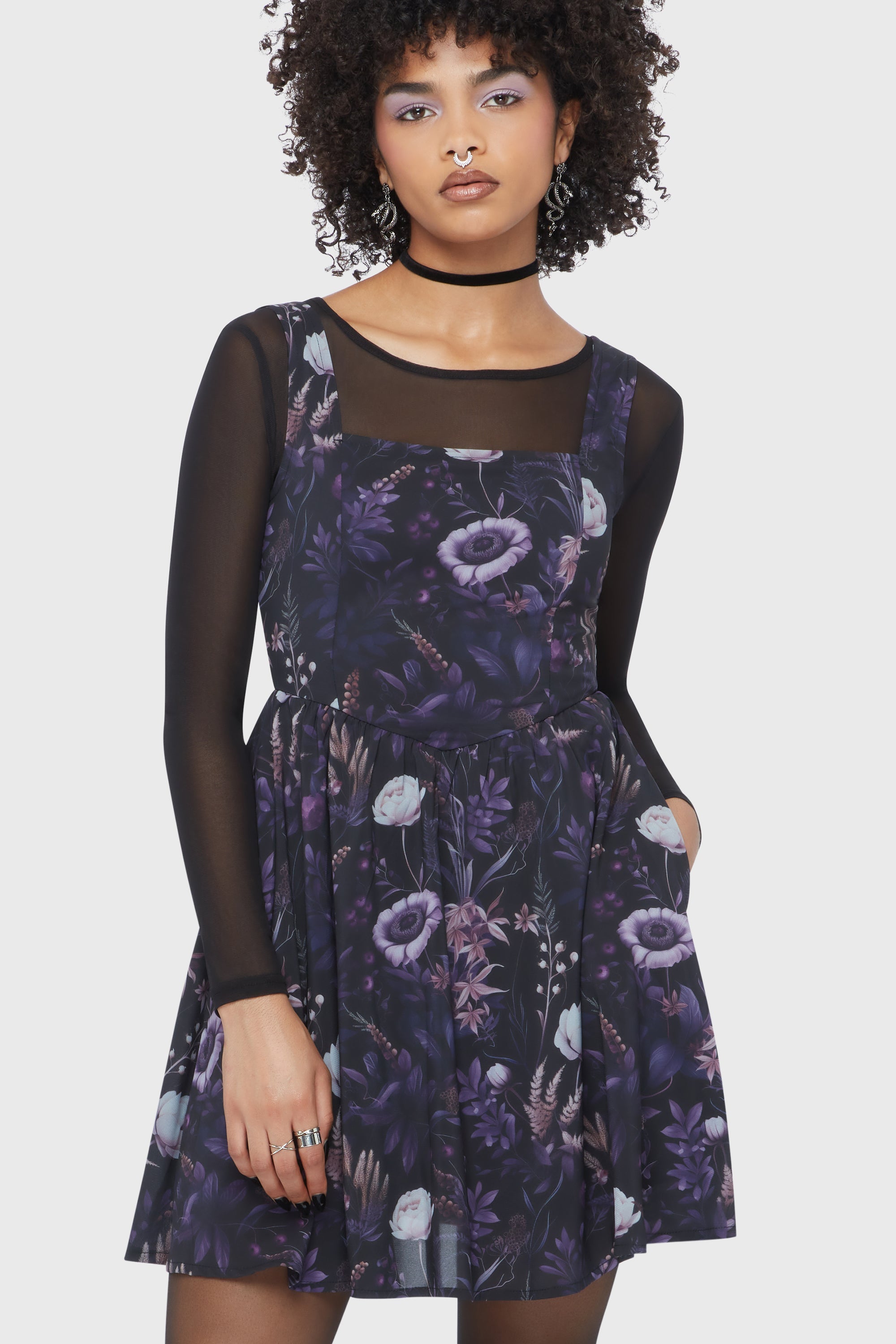 Dusk's Garden Mini Dress