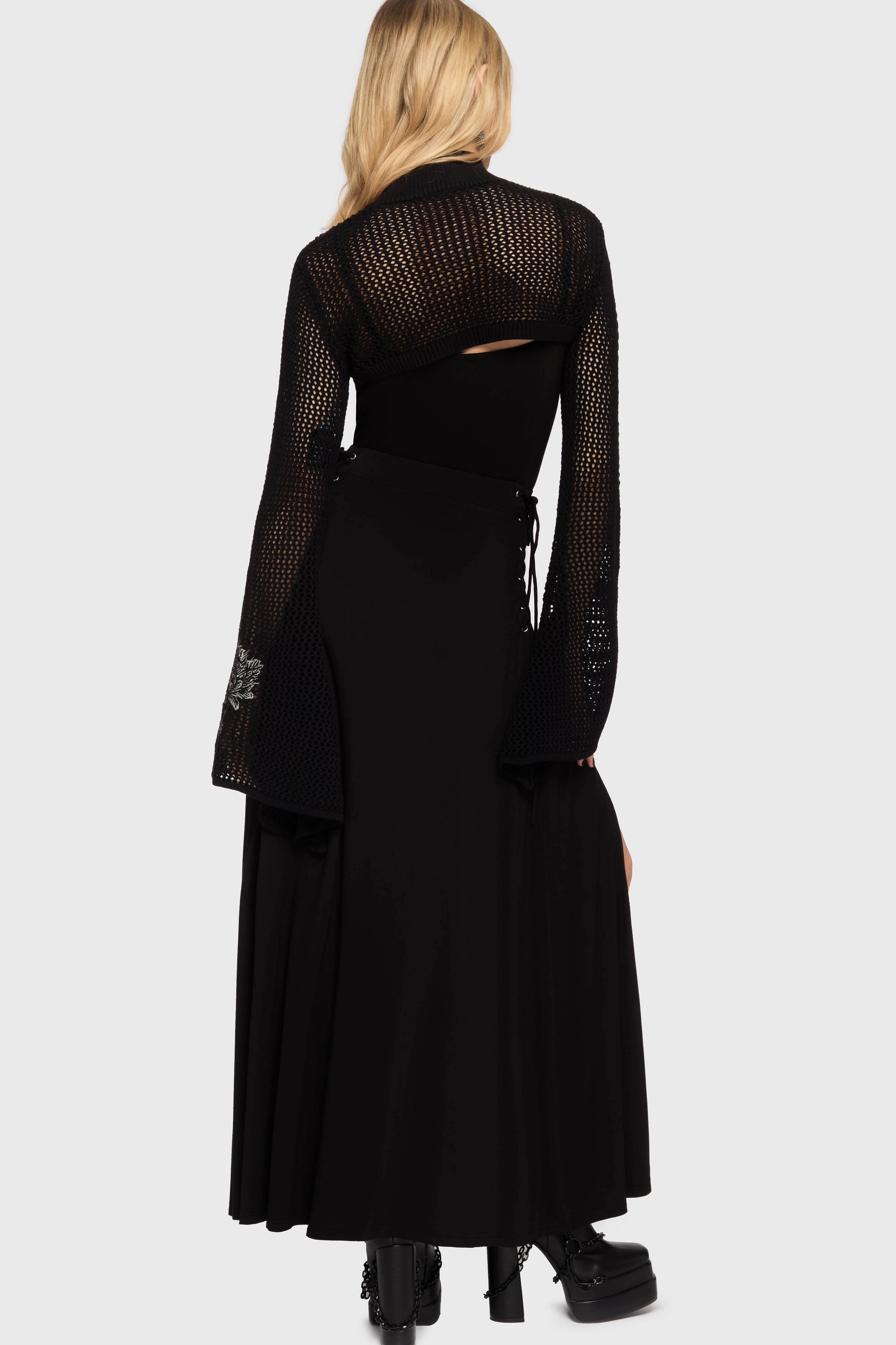 Gaia Adorned Knit Bolero