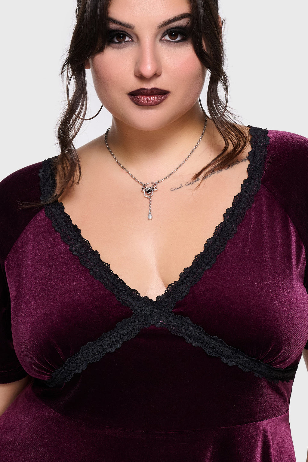 Hour Of Echelia Velvet Mini Dress