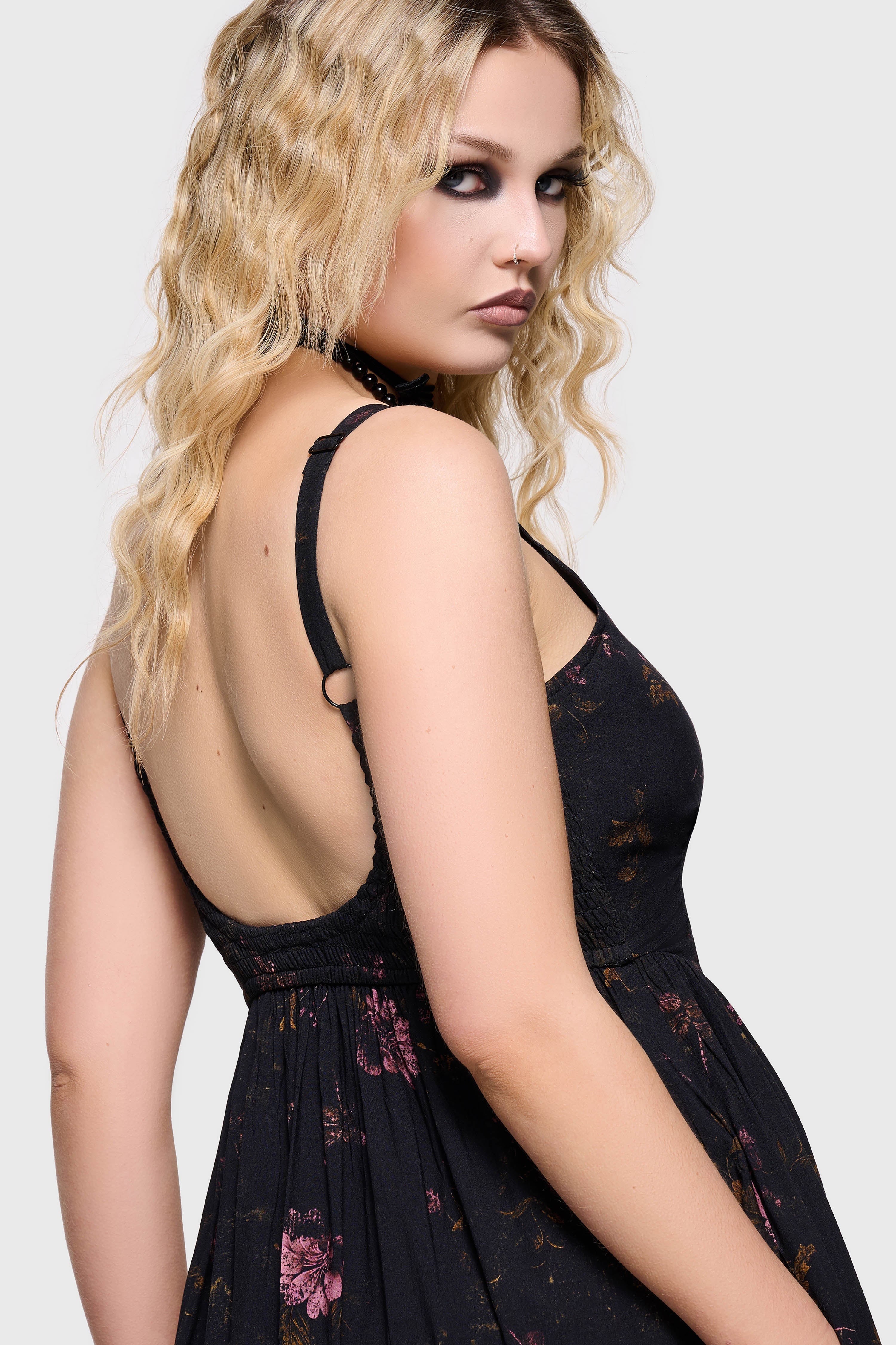 Junniper Maxi Dress [BLACK/PINK]