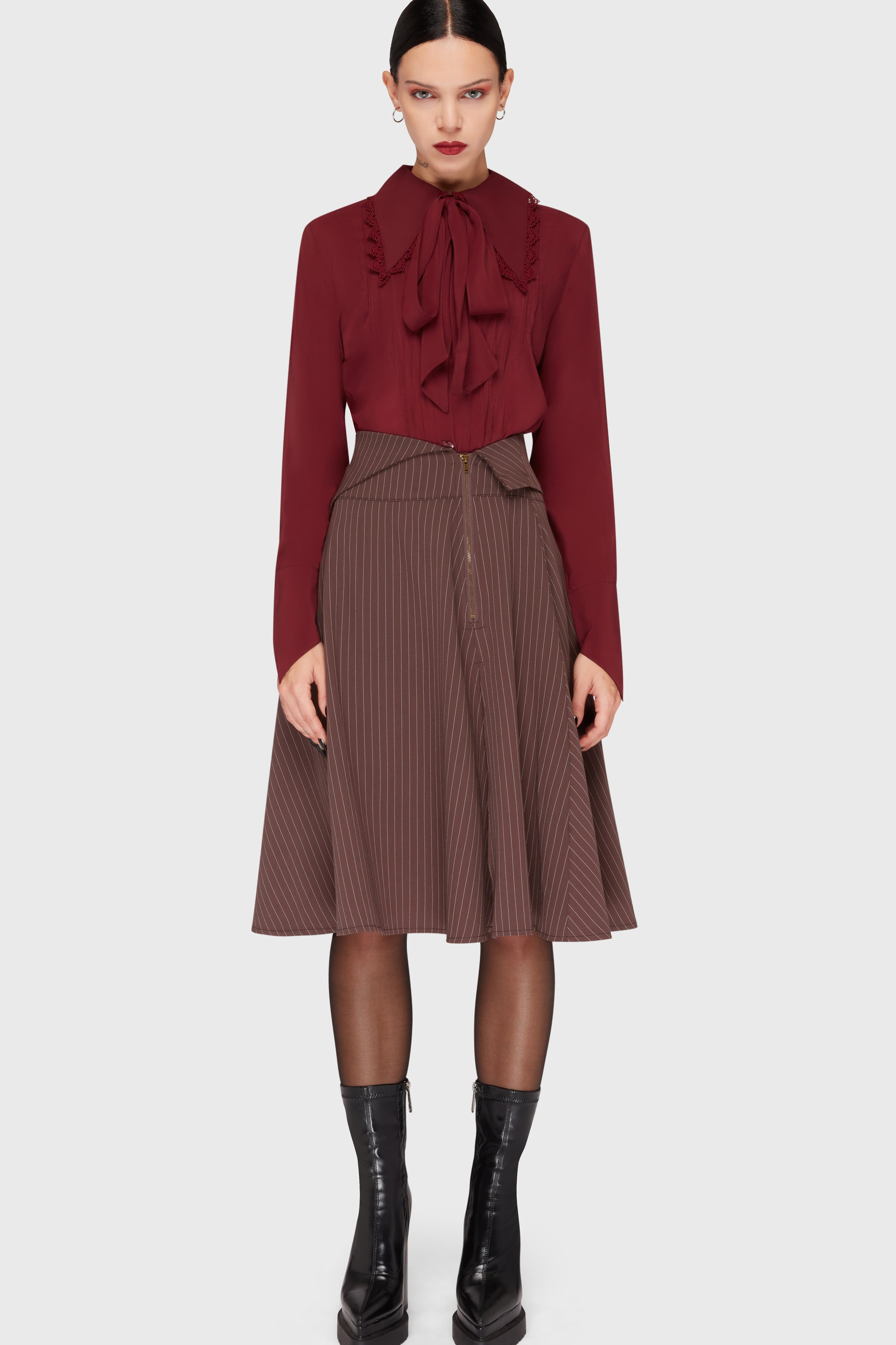 Midnight Gaze Midi Skirt