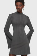 Of The Blade Mini Dress [Grey]