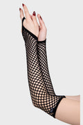 Possess Me Fishnet Gloves [B]
