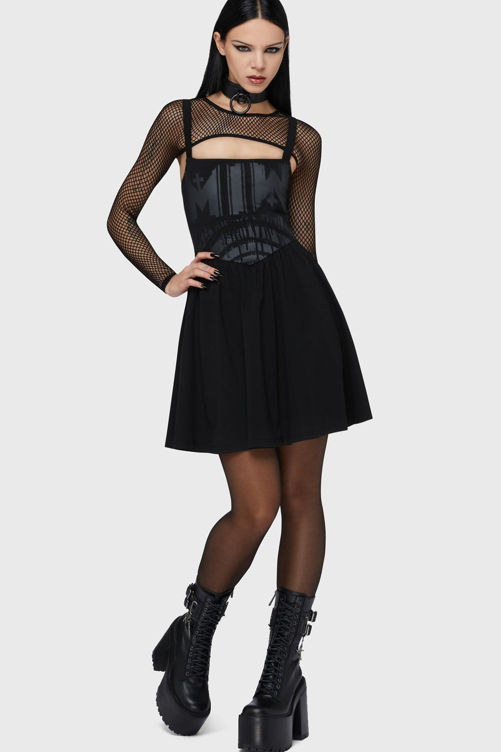Voices Spiral Mini Dress