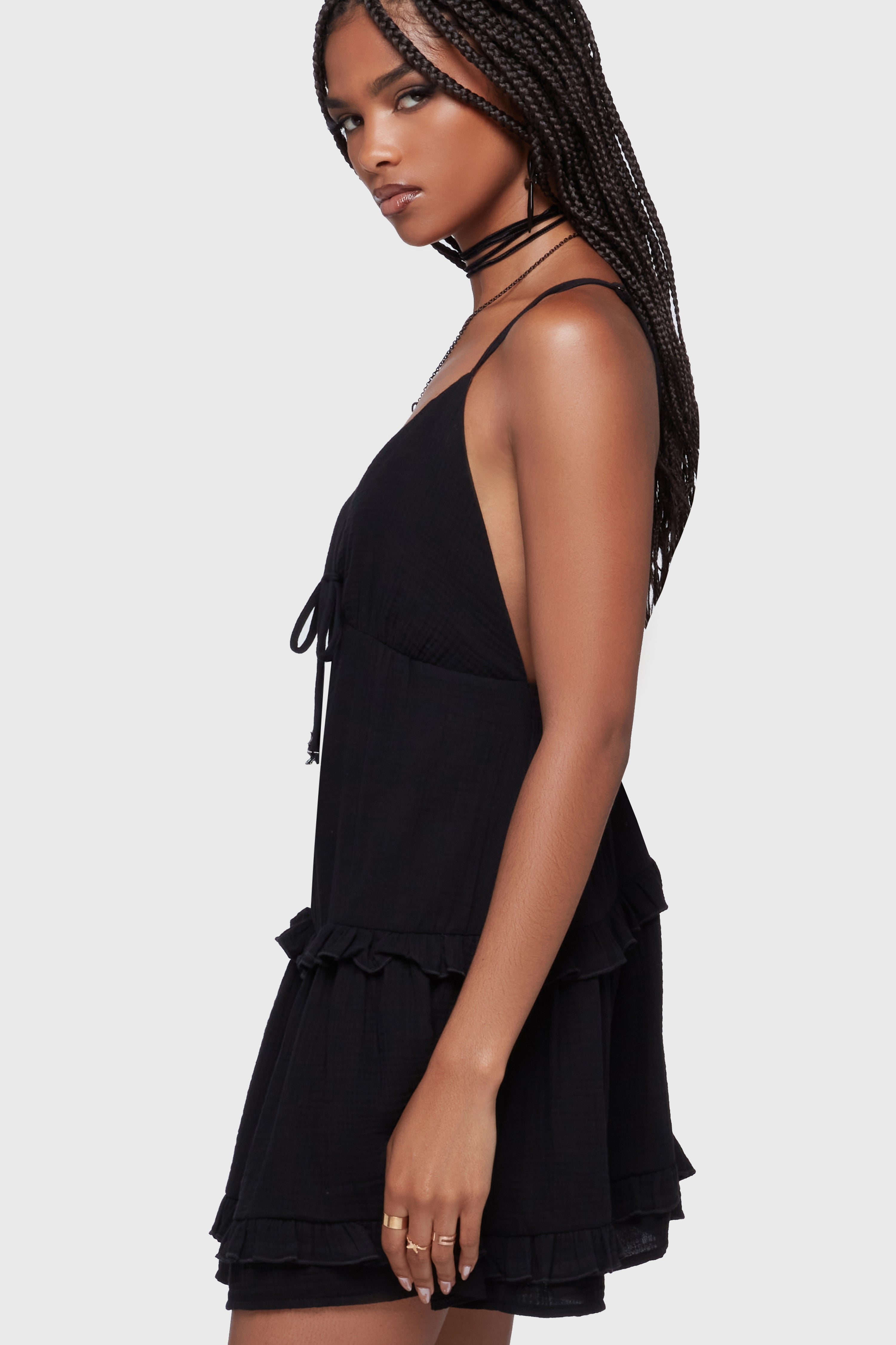 Wolfbane Cove Mini Dress [Black]